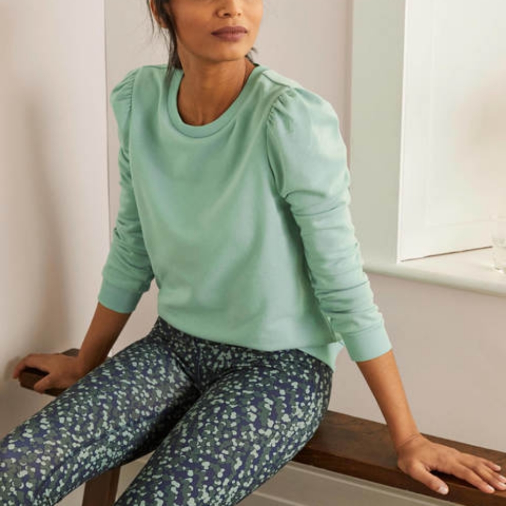 Boden puff sleeve sweatshirt